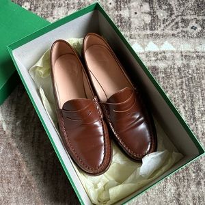 Winona penny loafers in spazzolato leather in brown